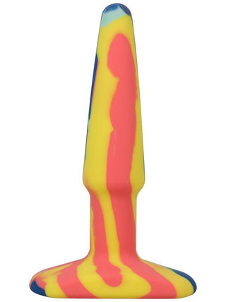 A-Play Groovy Silicone Anal Plug 4 inch Sunrise
