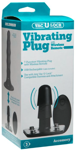 Vac-U-Lockâ„¢ Vibrating Plug with Wireless Remote****