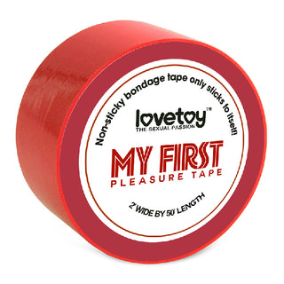 My First Non-Sticky Bondage Tape Red - hushh-au