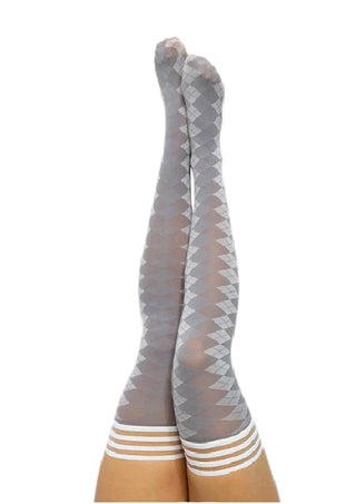 KIXIES PAR 4 - GREY ARGYLE SIZE A