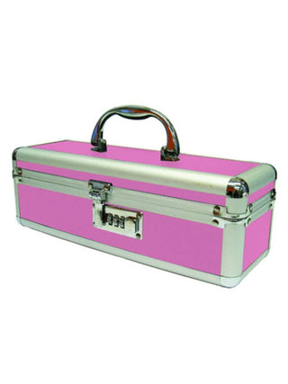 Lockable Vibrator Case Medium Pink