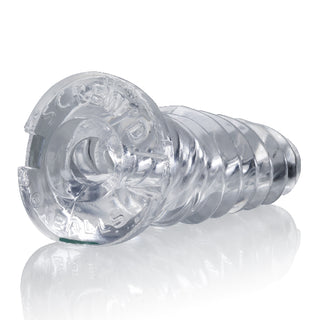 ScrewD Super Squish Corkscrew Jackoff Toy Clear