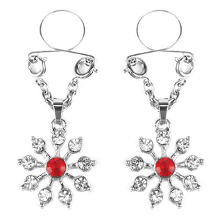 Ruby and Diamond Star Nipple Jewellery