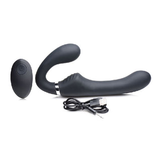 Mighty Rider 10X Strapless Strap-On Black w Remote