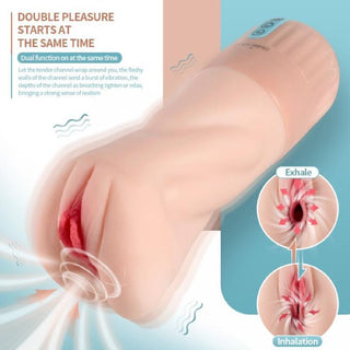 Suctroker Dual Density Vibrating Sucking Pussy