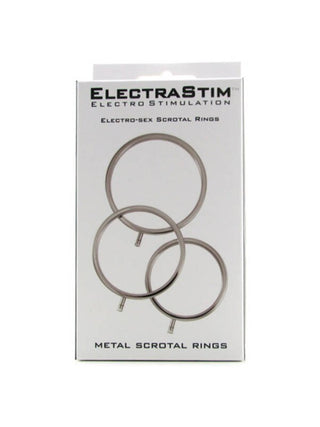 Electrastim Solid Metal Scrotal Ring Set 3 Sizes