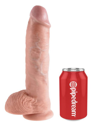King Cock - 10 in. Cock With Balls Flesh