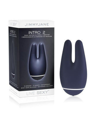 Jimmyjane INTRO 2 Dual Motor Clitoral Vibrator Blue