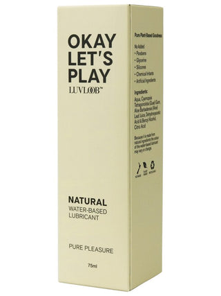 Luvloob Okay Lets Play Water-Based 75 ml Lubricant