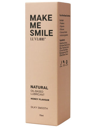 Luvloob Make Me Smile Oil-Based 75ml Lubricant Honey