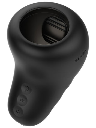 ECLIPSE Vibrating and Stroking Male Masturbator Black