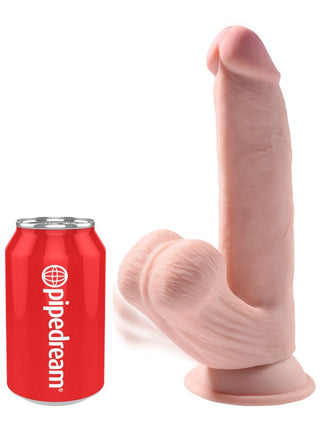 King Cock Plus 8 in. Triple Density Cock With Swinging Balls