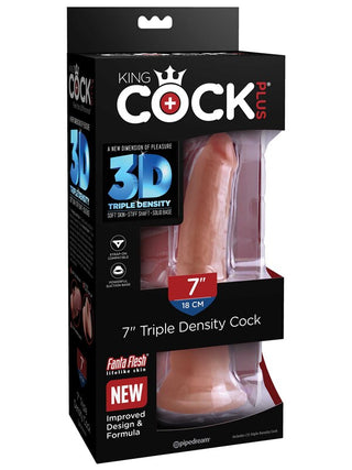 King Cock Plus 7 in.Triple Density Cock Tan