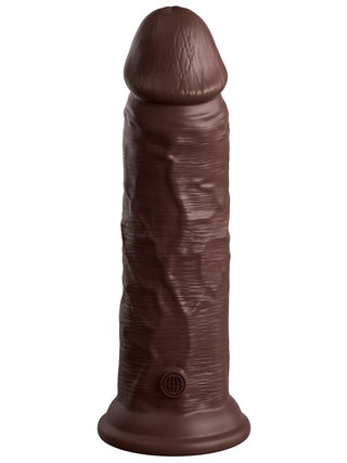 King Cock Elite 8 in. Silicone Dual Density Cock Brown