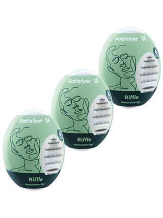 Satisfyer Masturbator Eggs Set Of 3 Riffle