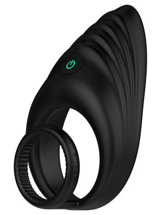 ENHANCE Vibrating Cock and Ball Ring Black