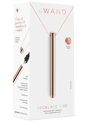Le Wand Chrome Vibrating Necklace Rose Gold