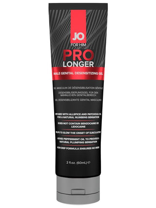 JO Prolonger Gel - Benzocaine Free - Desensitizer 2 floz / 60 mL