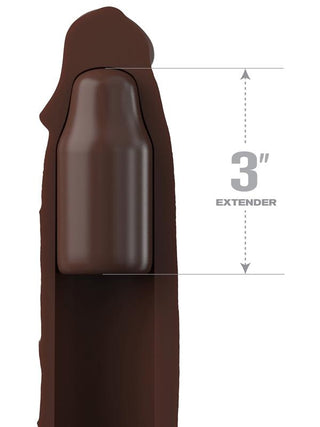 Fantasy X-tensions Elite 9 in. Sleeve with 3 in. Plug Brown