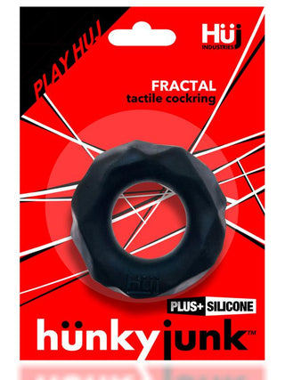 Hunkyjunk Fractal Tactile Cockring Tar Ice