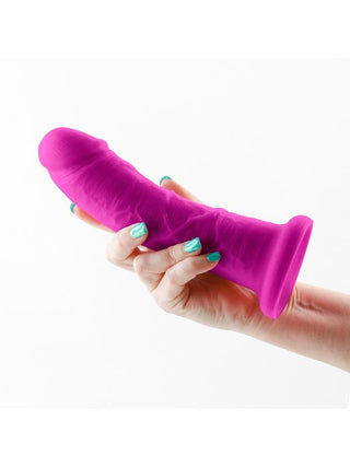 Colours Dual Density 7 in. Wide Dildo Purple