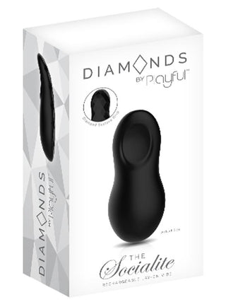 Playful Diamonds The Socialite - Rechargeable Lay-On Vibe Black