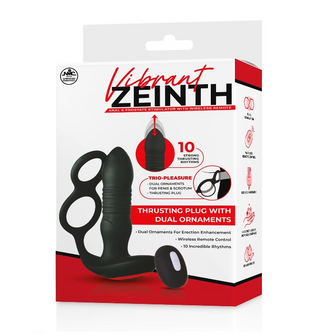 4.5" REMOTE SILICONE PROSTATE STIMULATOR WITH RING