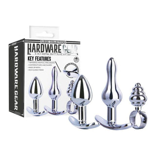 HARDWARE GEAR METAL BUTT PLUG KIT