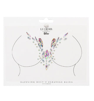 Dazzling Deep-V Cleavage Bling Sticker
