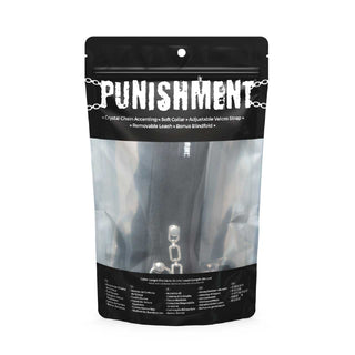 Punishment Crystal Detail Collar and 37 inch Leash