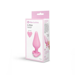 B-VIBE BUTTIES B-MINE SILICONE HEART BUTT PLUG