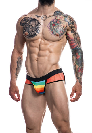 Cut For Men Mixed Jockstrap-Rainbow-S
