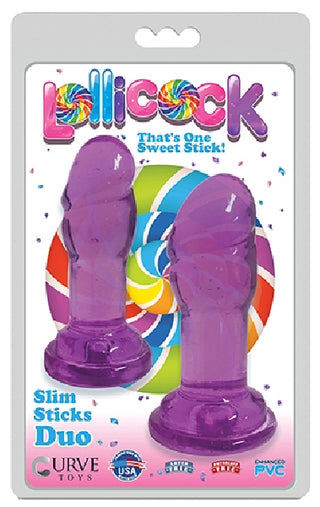 Lollicock Slim Stick Duo Grape Ice