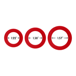 F-61: 3 PIECE C-RING SET 100% SILICONE