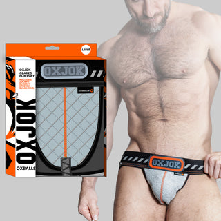 oxjock PACKER industrial quilted cargo strapjock MIST HEATHER MEDIUM
