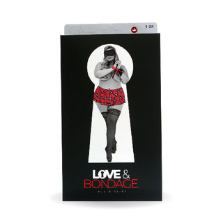 Bondage Set - School Girl Skirt Red Queen Size