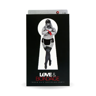 Bondage Set - Maid Panty Black Queen Size