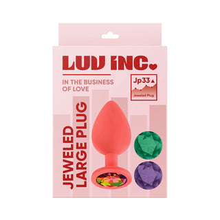 Jp31: JEWELED PLUG W/ 3 STONES
