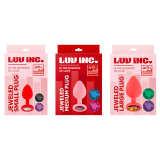 Jp31: JEWELED PLUG W/ 3 STONES