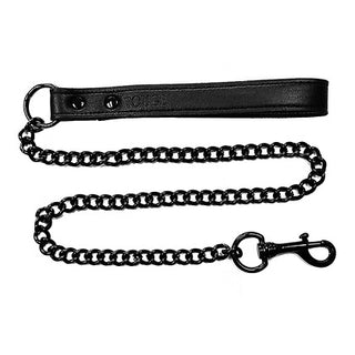 Rouge Leather Leash Black
