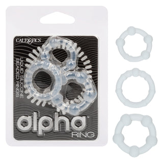 ALPHA LIQUID SILICONE BEADED RINGS