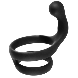 Cock Ring with Ball Strap and Clit Stimulator