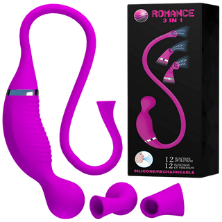 Rechargeable Romance 3in1 Vibrator