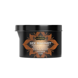 Sex Magnet Pheromone - Leather Massage Candle 170 g
